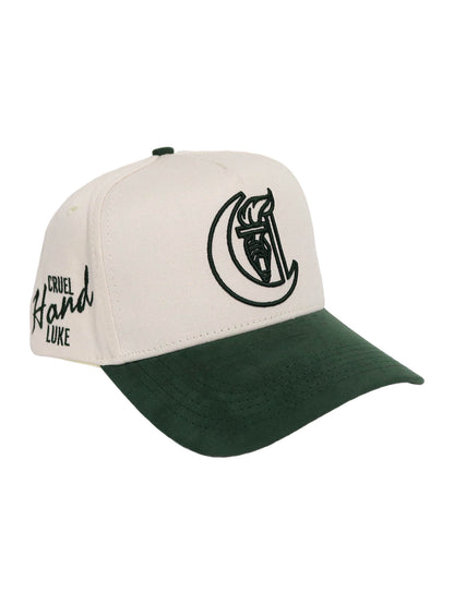 CEREMONY Cream & Suede green Snapback