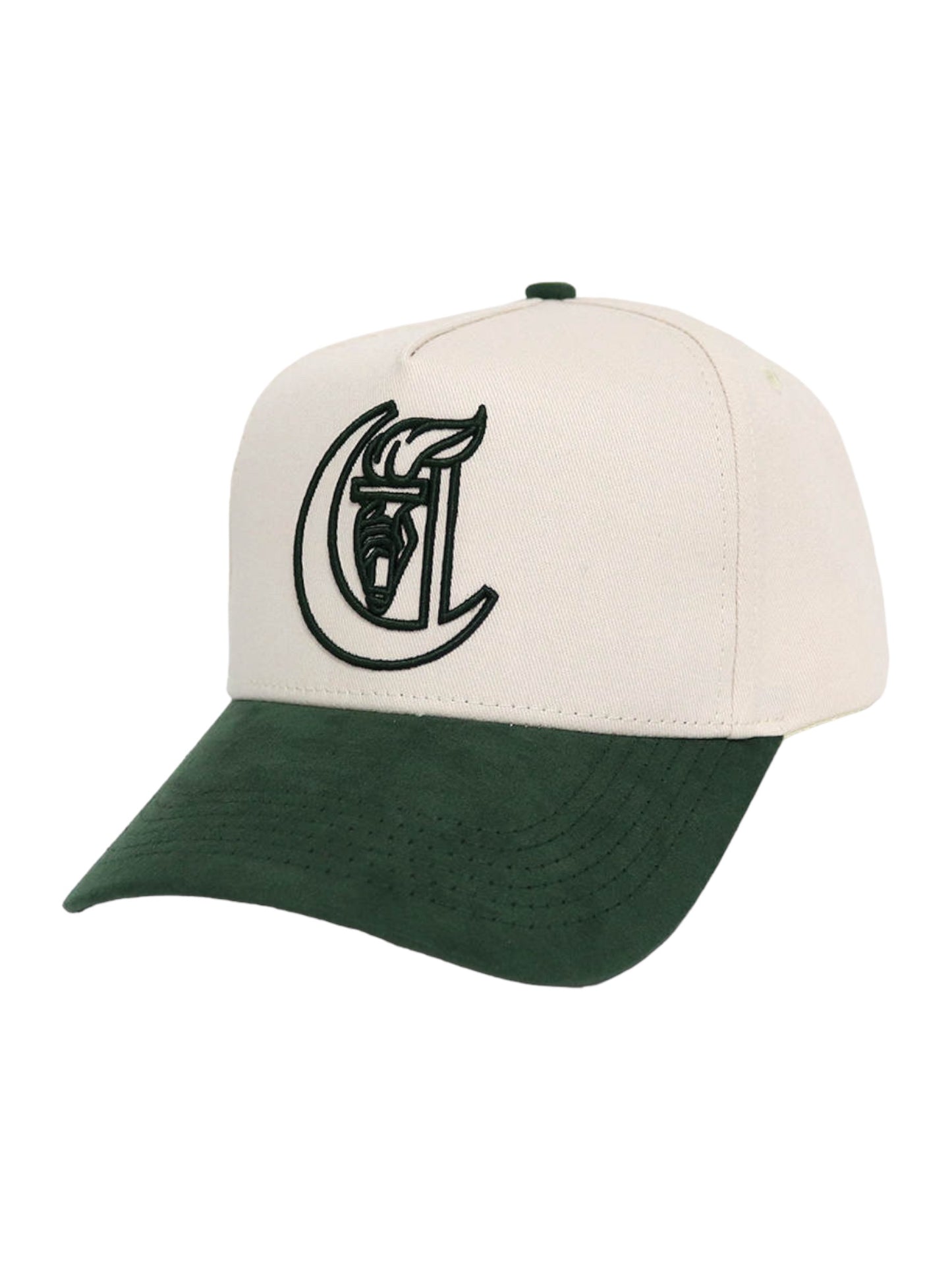 CEREMONY Cream & Suede green Snapback